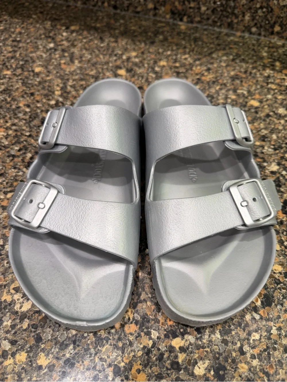 Men's Double Strap Slide Sandals - Gray 42